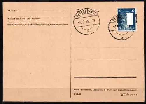 Deutsche Lokalausgaben Netschkau 11 I auf Postkarte geprüft Penning BPP #NG817