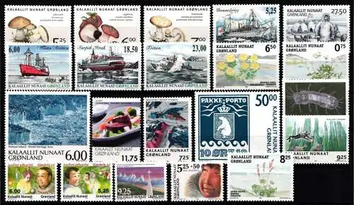 Dänemark Grönland Jahrgang 2005 ohne selbstklebende Marken postfrisch #NI878