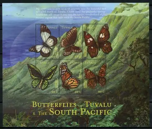 Tuvalu 921-26 postfrisch Schmetterling #HF380