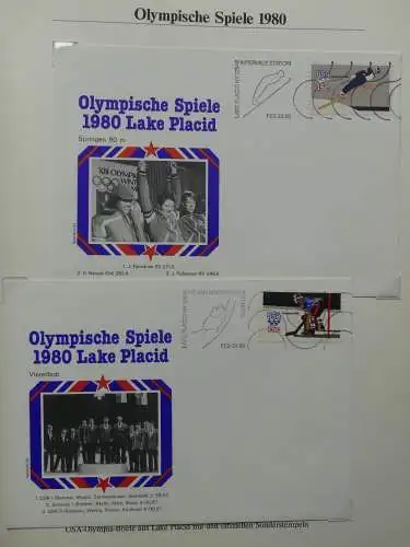 Motiv Olympische Spiele Olympiade 1980 im Rowland Hill Binder #LY956