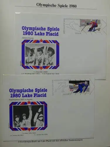 Motiv Olympische Spiele Olympiade 1980 im Rowland Hill Binder #LY956