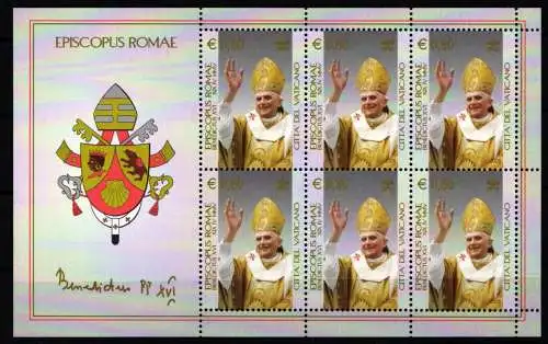 Vatikan 1519 postfrisch als Kleinbogen #NH953