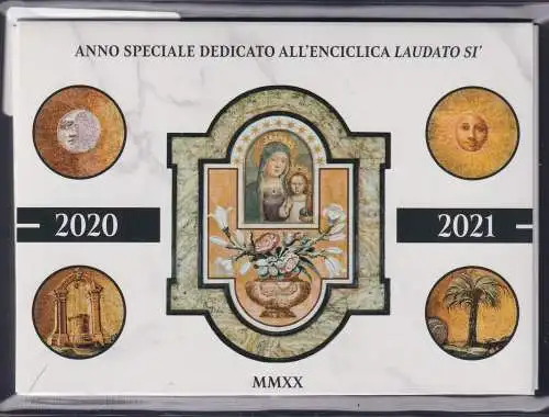 Vatikan Jahr 2020 als Ganzsache im offiziellen Folder #NH934