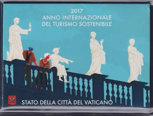 Vatikan Jahr 2017 als Ganzsache im offiziellen Folder #NH933