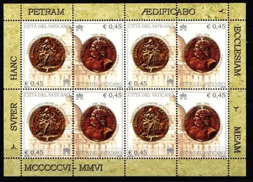 Vatikan 1554-1555 postfrisch als Kleinbogen #NH997