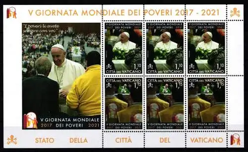 Vatikan 2041-2042 postfrisch als Kleinbogen #NH970