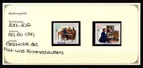 BRD Bund 1011-1012 postfrisch Mustermarke #NJ269