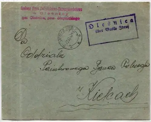 Generalgouvernement auf Brief Amtsbrief #NJ236