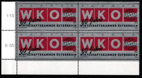 Österreich Viererblock 2602 postfrisch #NA523