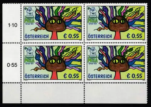 Österreich Viererblock 2447 postfrisch #NA533