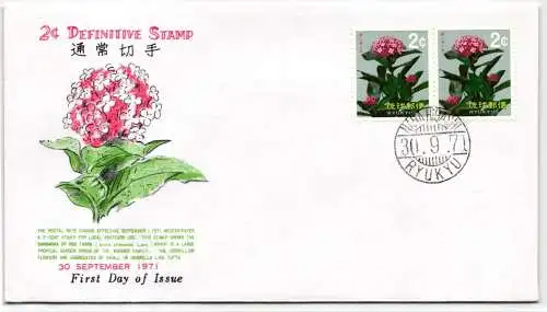 Ryukyu-Inseln FDC 247 als Ersttagsbrief #NI531