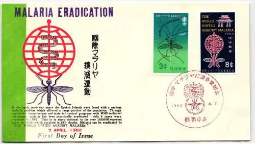 Ryukyu-Inseln FDC 124 als Ersttagsbrief #NI424