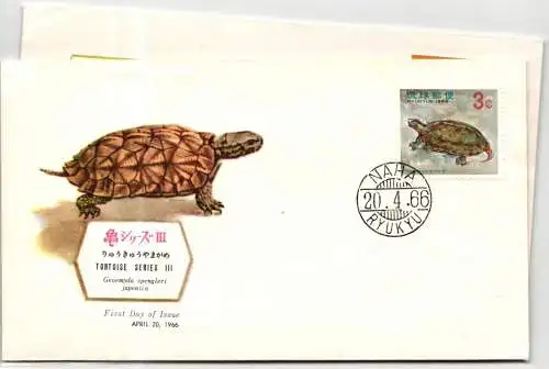Ryukyu-Inseln FDC 165-167 als Ersttagsbrief #NI460