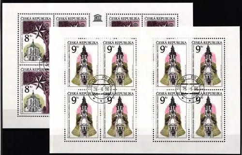 Tschechische Republik Kleinbogensatz 119-120 gestempelt #NI565