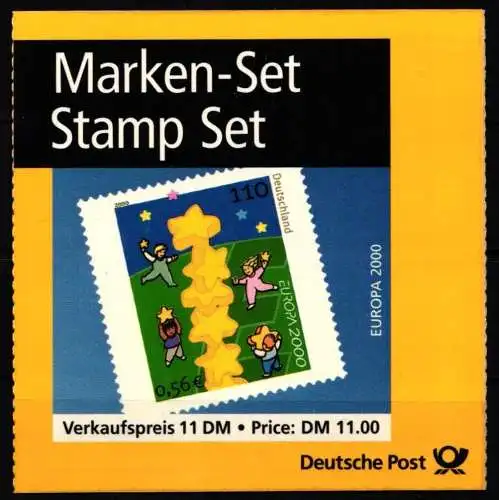 BRD Bund 2000 MH 41 postfrisch Markenheft / Europa #NI020