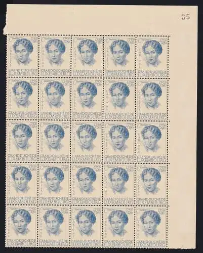 Luxemburg 333-338 postfrisch 50 Sätze in Bogenteilen, 2.000,- € KW #NJ456