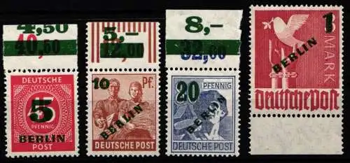 Berlin 64-67 postfrisch 64-66 vom Oberrand #NJ484