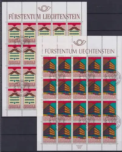 Liechtenstein 984-985 gestempelt mit EST, als Kleinbögen, Cept #NF295