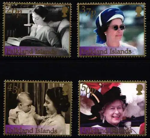 Falkland Inseln 834-837 postfrisch Queen Elizabeth II. #NF067