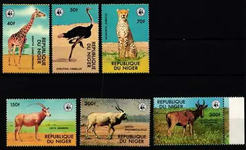 Niger 633-638 postfrisch Wildtiere #NE938