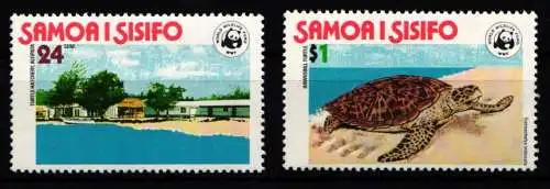 Samoa 370-371 postfrisch Schildkröten #NE946