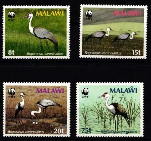 Malawi 477-480 X postfrisch Kraniche, Vögel #NE927