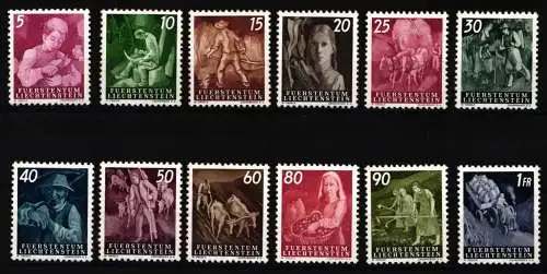 Liechtenstein 289-300 postfrisch Landarbeit #NF120