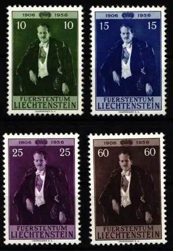 Liechtenstein 348-351 postfrisch Fürst Franz Josef II. #NF106