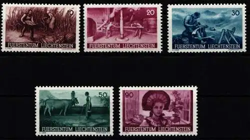 Liechtenstein 192-196 postfrisch landwirtschaftlichen Erzeugnisse #NF146
