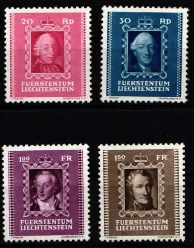 Liechtenstein 207-210 postfrisch Fürsten #NF141