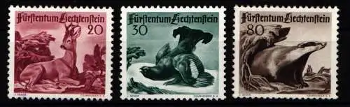 Liechtenstein 285-287 postfrisch Wildtiere #NF122