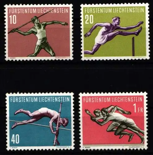 Liechtenstein 342-345 postfrisch Sport #NF108
