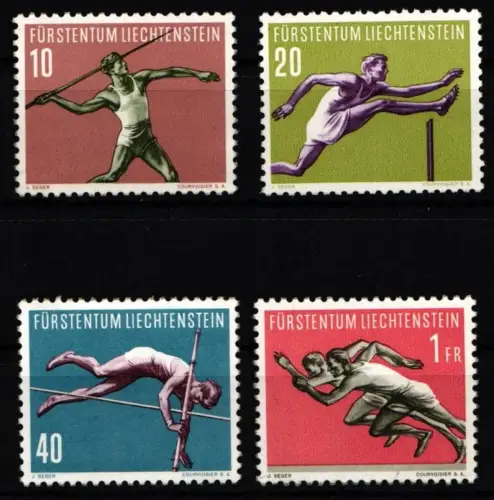 Liechtenstein 342-345 postfrisch Sport #NF108