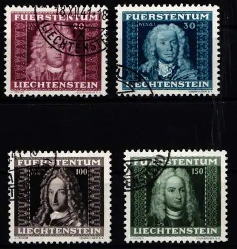 Liechtenstein 198-201 gestempelt Fürsten #NF143