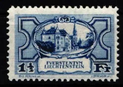 Liechtenstein 71 postfrisch Regierungsgebäude #NF169