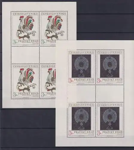 Tschechoslowakei 2201-2202 postfrisch als Kleinbögen, Kunst #NF235