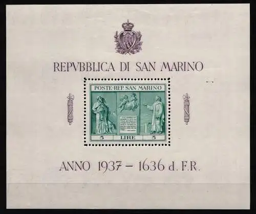 San Marino Block 1 postfrisch #NF175