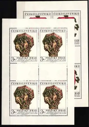Tschechoslowakei 2071-2072 postfrisch als Kleinbögen, Kunst #NF260