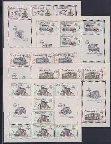 Tschechoslowakei 2911-2915 postfrisch als Kleinbögen, technische Denkmale #NF254