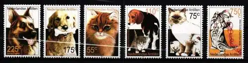 Niederländische Antillen 1093-1098 postfrisch Hunde #KC536