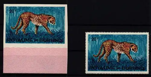 Burundi 99 A und B postfrisch Leopard #KC561