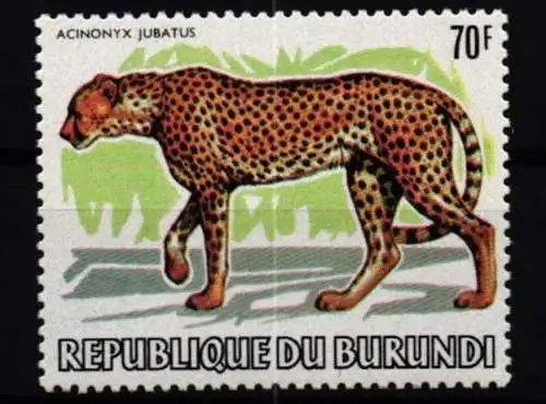 Burundi 1593 postfrisch Leopard #KC563