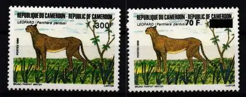 Kamerun 1134 und 1166 postfrisch Wildtiere #KC571