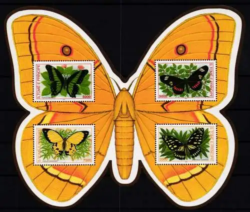 Sao Tome e Principe Block 396 postfrisch Schmetterling #KC626