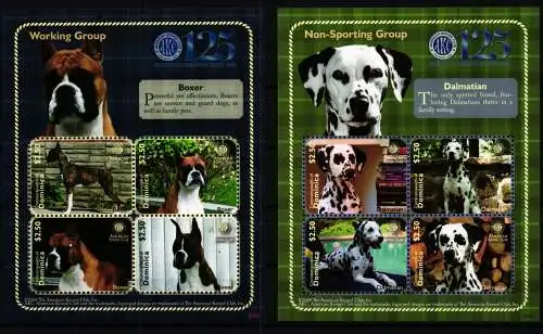 Dominica 4043-4050 postfrisch Kleinbogensatz / Hunde #KC644