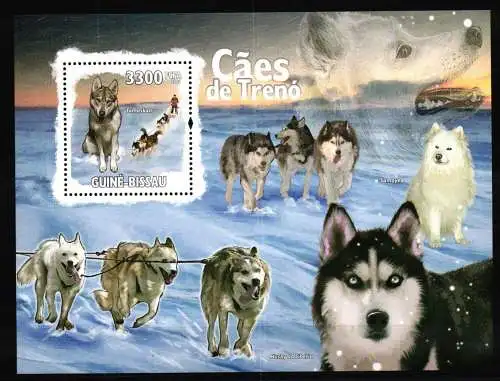 Guinea Bissau Block 727 postfrisch Hunde #KC653