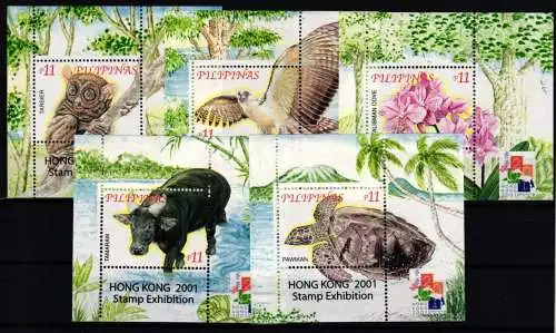 Philippinen Block 161-165 postfrisch Flora und Fauna #KC746