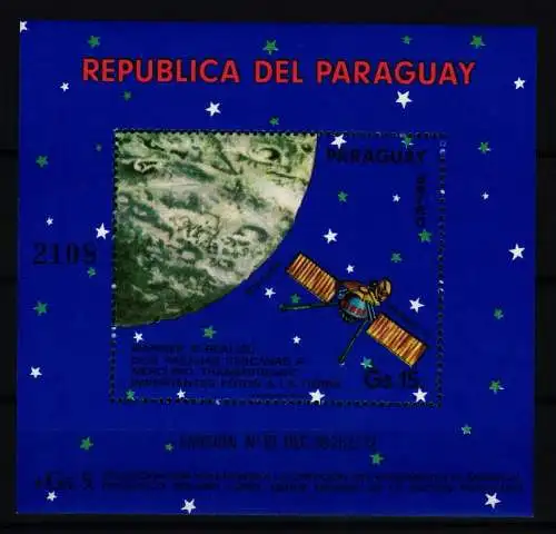 Paraguay Block 231 postfrisch Raumfahrt #KC759