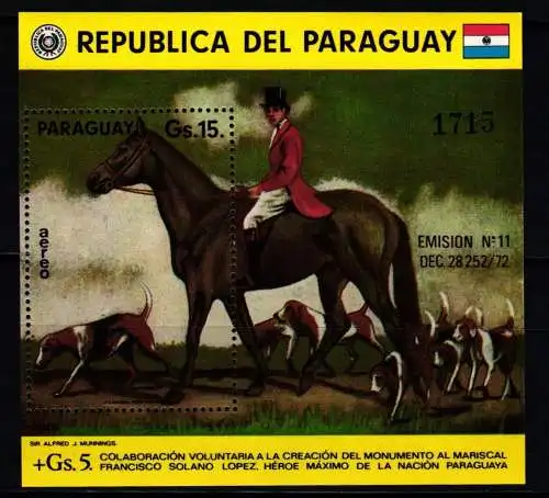 Paraguay Block 243 postfrisch Kunst #KC802