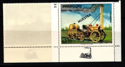 Paraguay 2376-2380 mit Aufdruck MUESTRA postfrisch Fünferstreifen #KC805